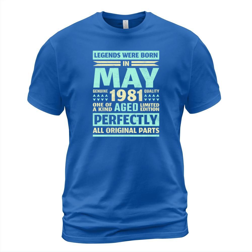 40th Birthday May Gift Vintage 1981 40 Years Men's T-Shirt