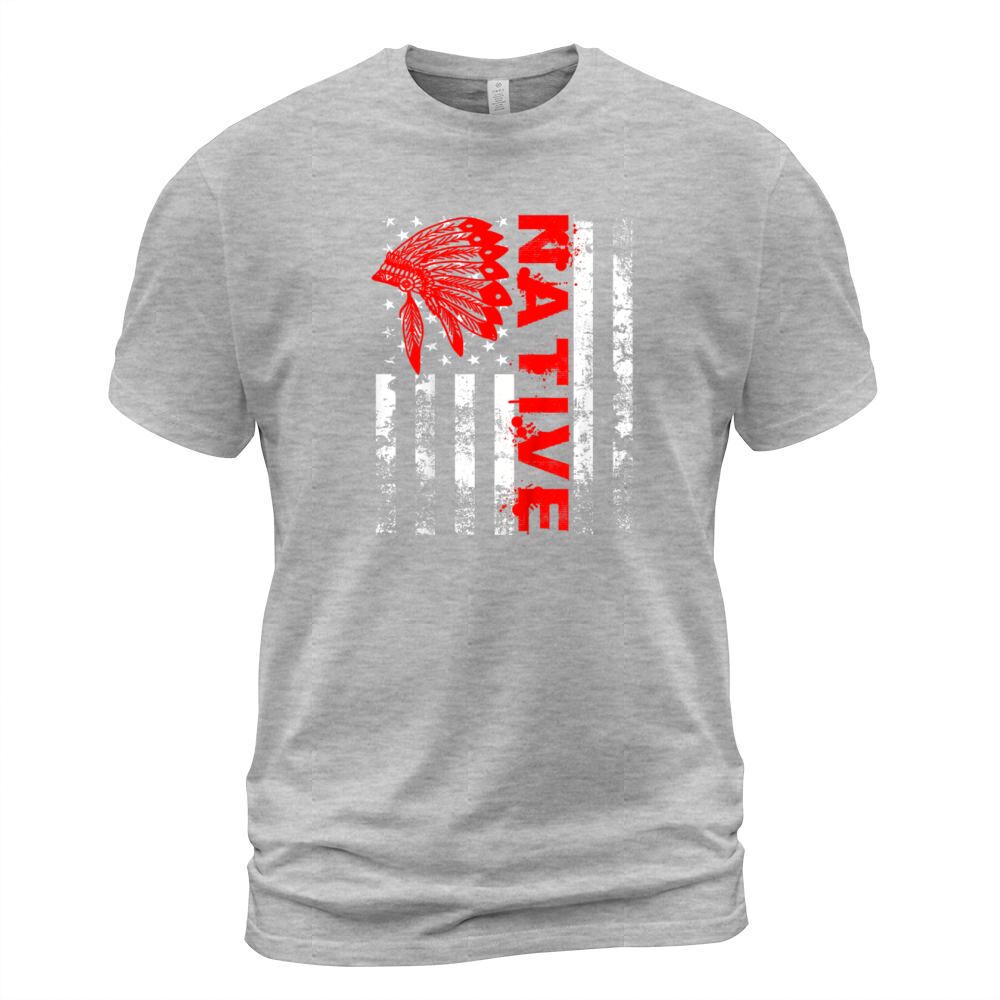 Native American Day Vintage Flag USA Men's T-Shirt