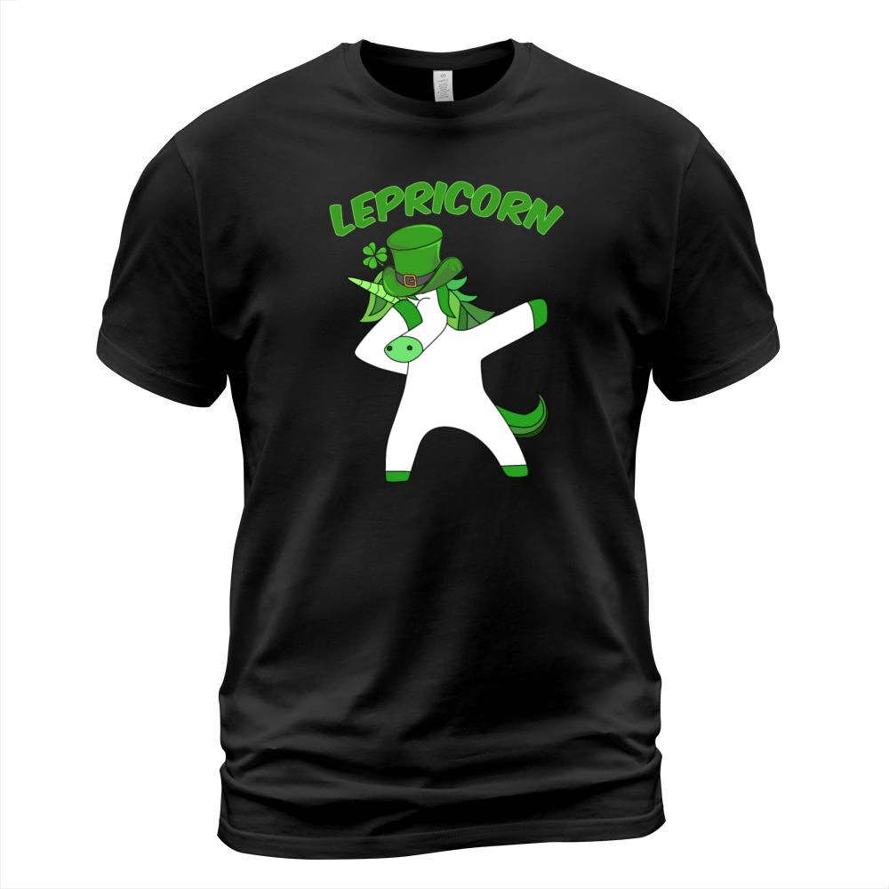 St Patricks Day Dab Dabbing Einhorn Lepricorn T-Shirt Unisex
