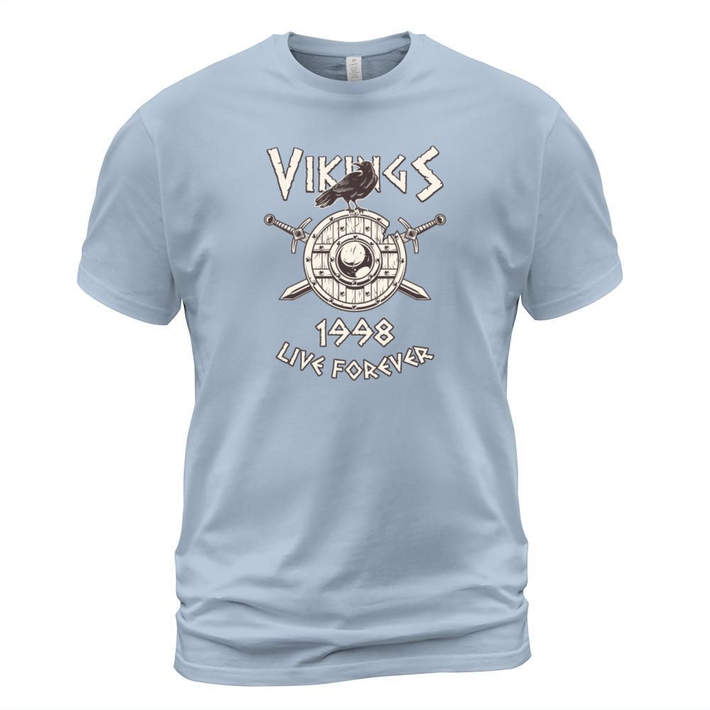 Vikings Live Forever 1998 Norse Birthday Men's T-Shirt