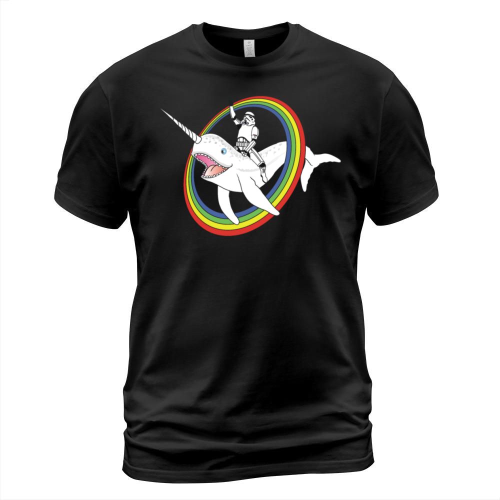 Narwhal Rainbow Stormtrooper Men's T-Shirt