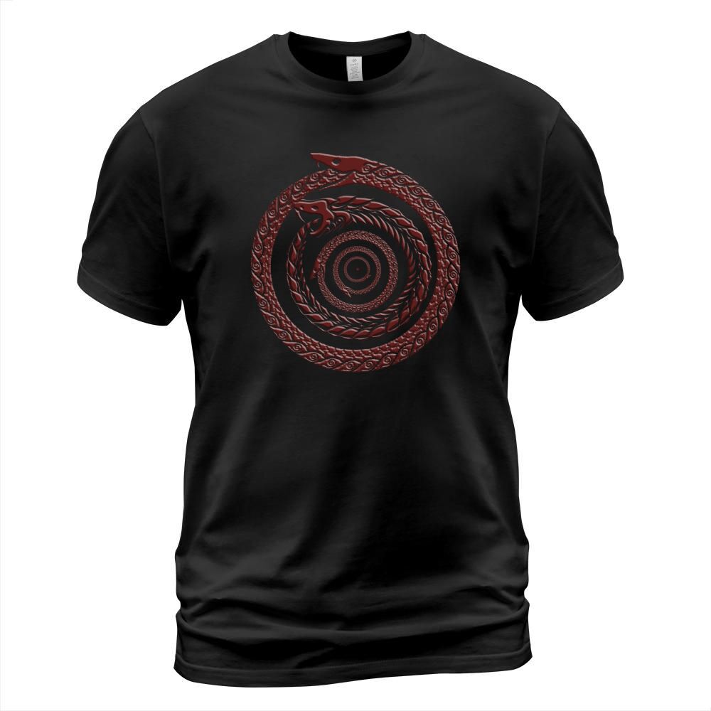 Ouroboros snake storm T-shirt T-Shirt Unisex