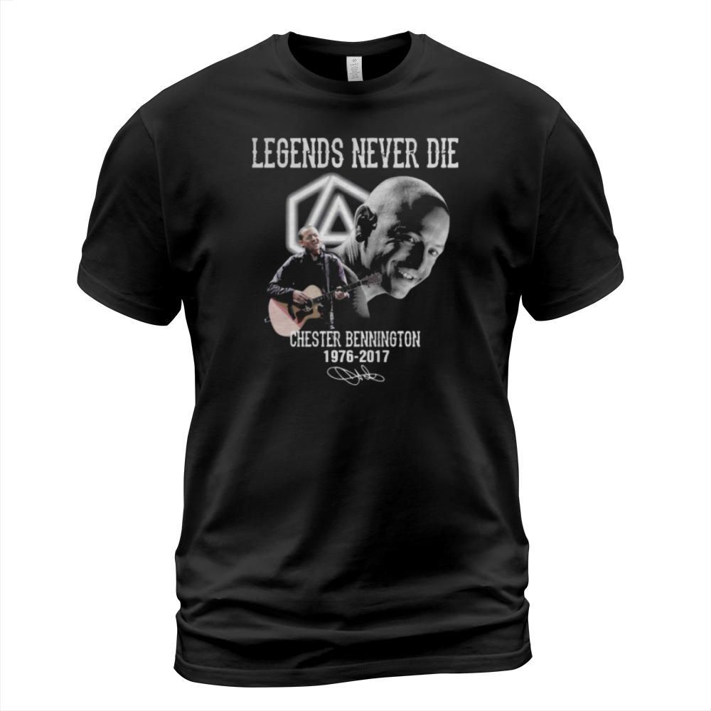 Legends Never Die Chester Bennington 1976 – 2017 Signature shirt T-Shirt Unisex