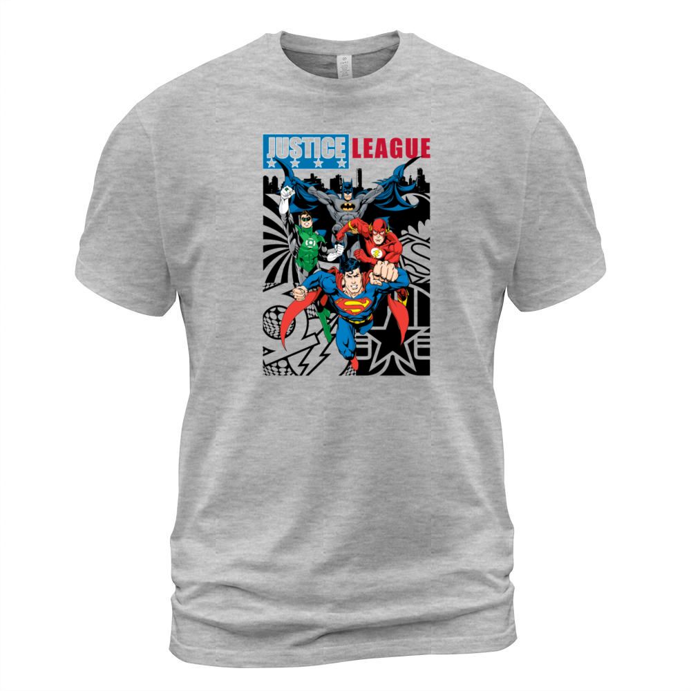 Justice League Comic Cover Group Men's T-Shirt