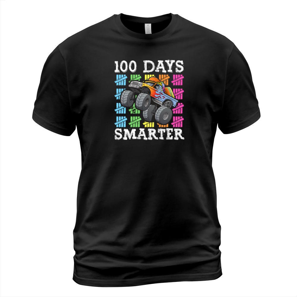 100 Days Of School Dabbing Monster Truck Smarter Men's T-Shirt