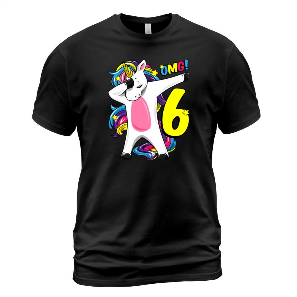 6 Years old Dabbing Unicorn gift girl 6th birthday Men's T-Shirt