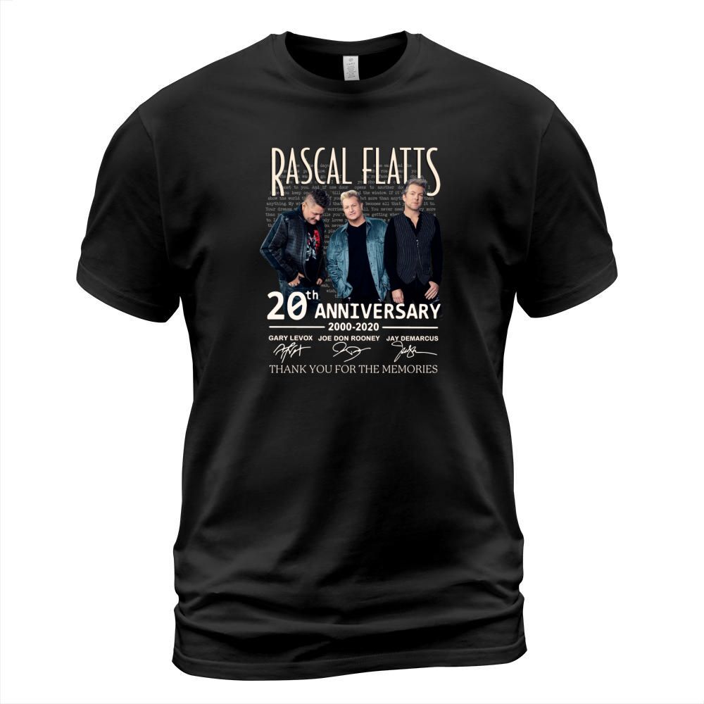 Rascal Flatts 20th anniversary 2000-2020 signed thank memories shirt - 16oz Glass Beer Mug T-Shirt Unisex