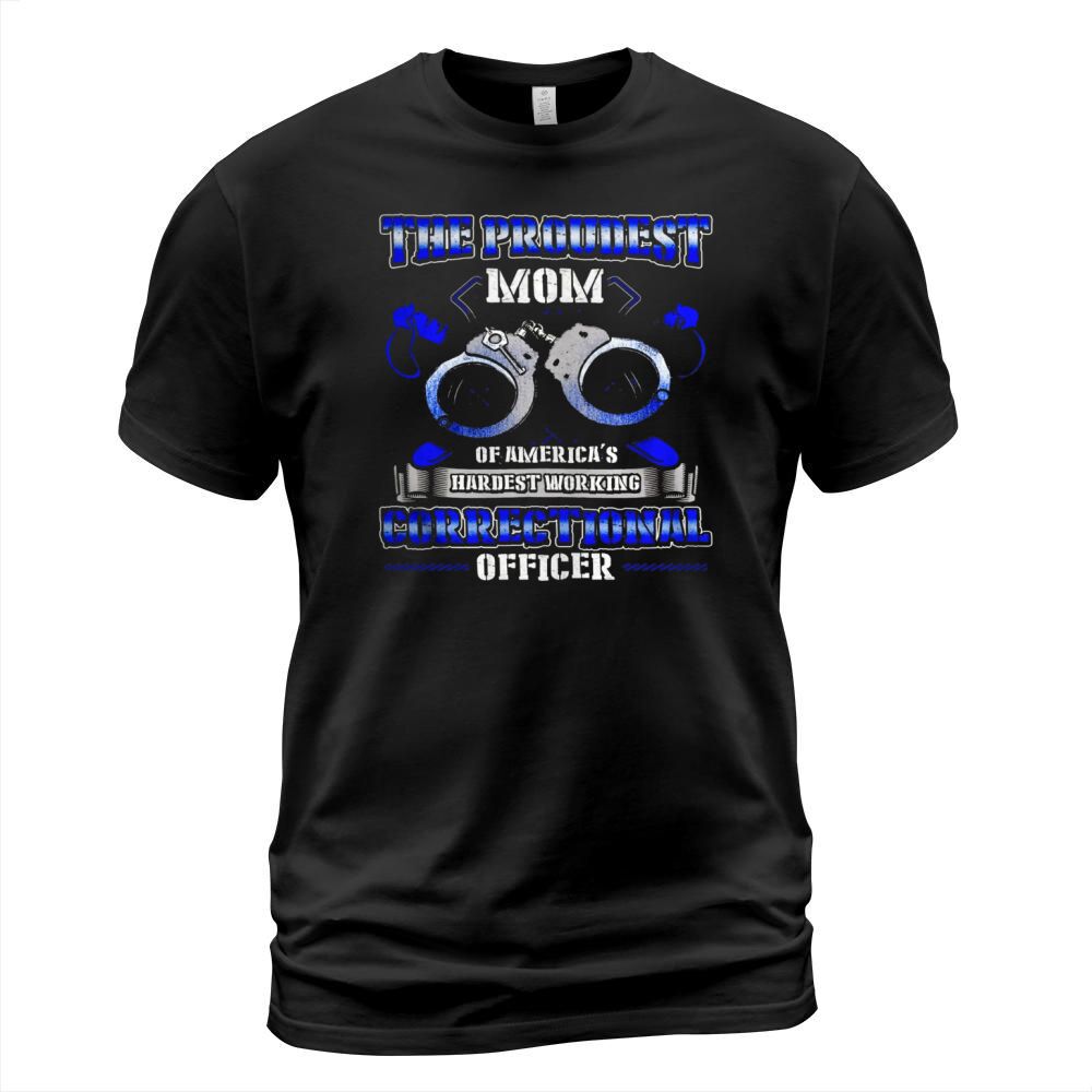 Proudest Mom Correctional Officer Premium Tshirt Black Women B0784KBWB5 1 T-Shirt Unisex