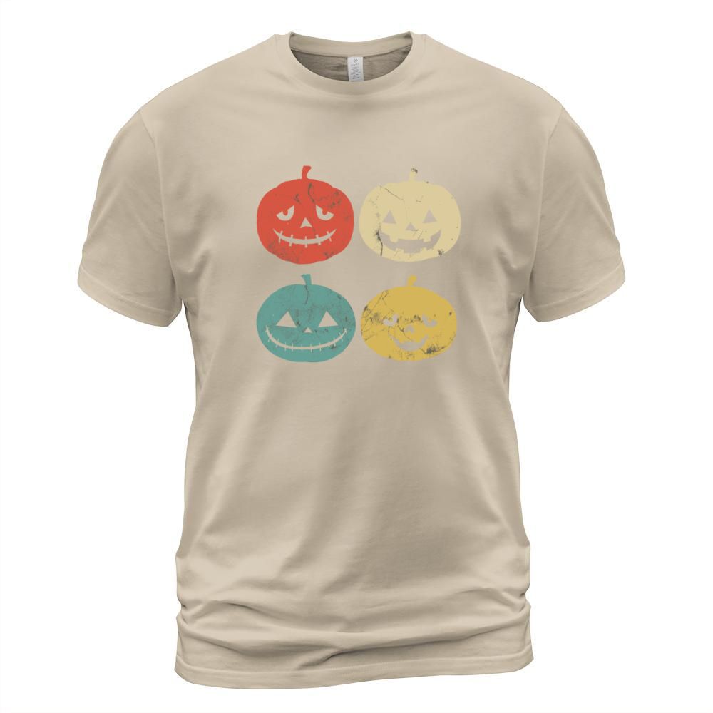 Vintage Pumpkin T Shirt Funny Pumpkin Halloween Gi Men's T-Shirt
