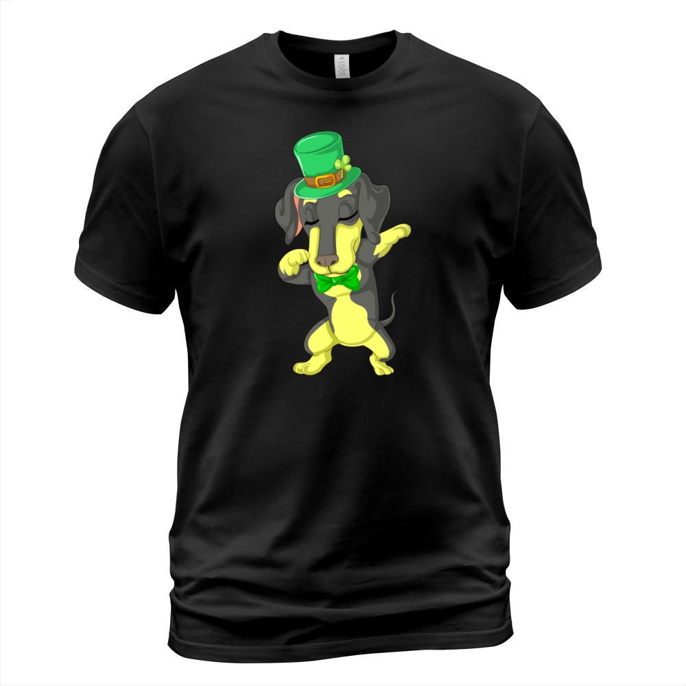 dabbing daschund St. Patrick's Day Men's T-Shirt