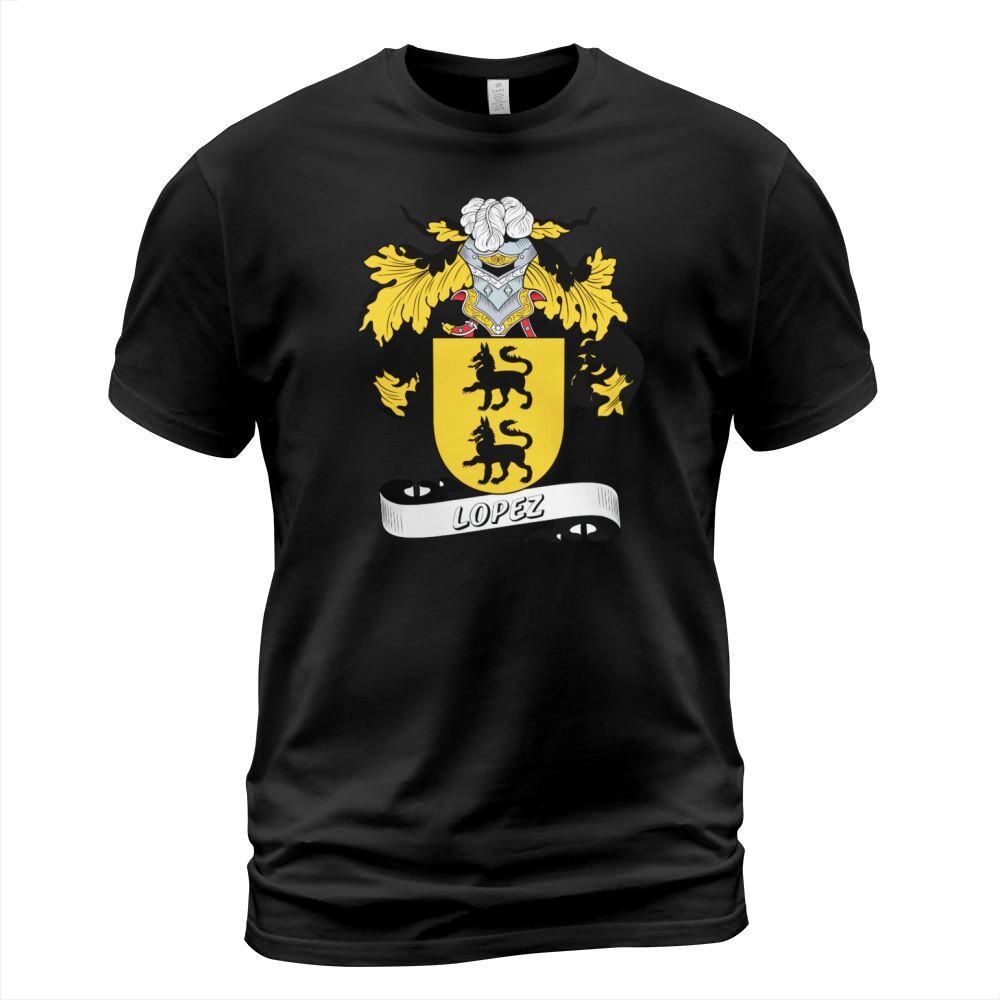 Lopez Family Crest Spanish Family Crests T-Shirt Unisex