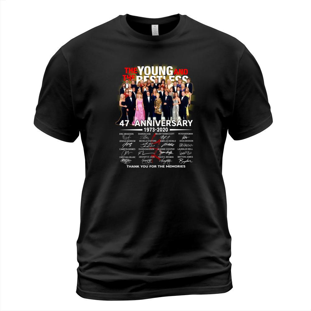 The Young And The Restless 48th anniversary 1973 2021 thank you for the memories signatures T-Shirt Unisex