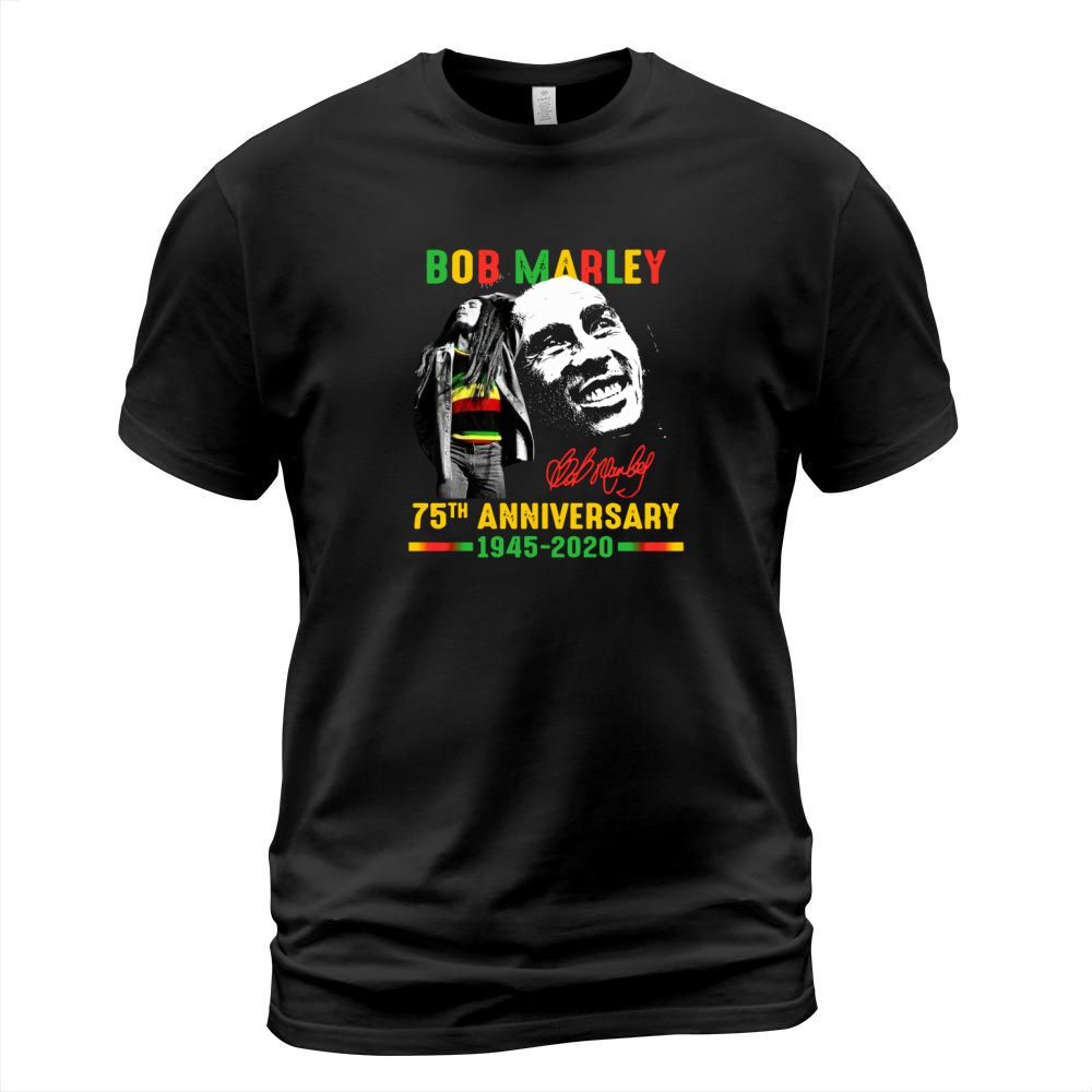 Bob Marley 75th anniversary 1945 2020 signature shirt T-Shirt Unisex