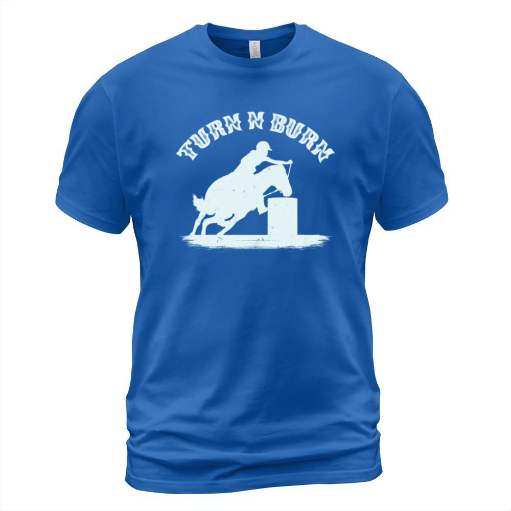 Barrel Racing Racer Rodeo Turn N Burn Quote Gift Men's T-Shirt