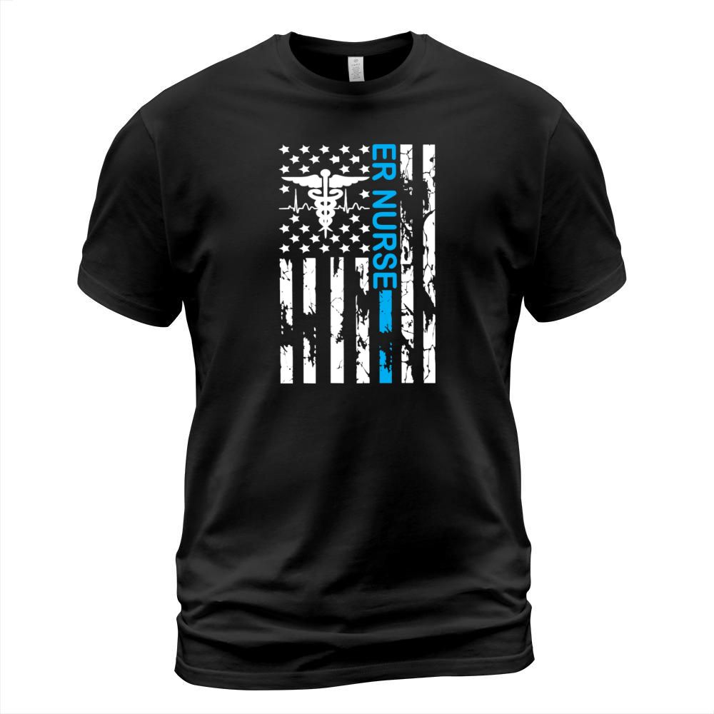 Er Nurse america flag Men's T-Shirt