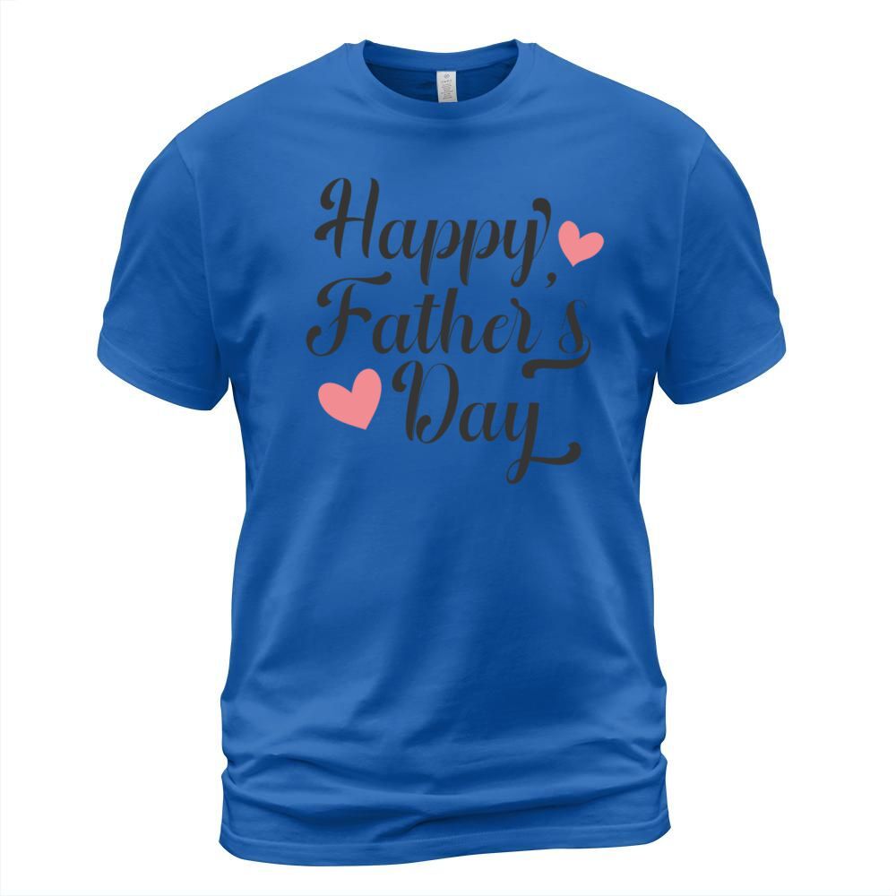 Simple and Elegant Happy Fathers Day Calligraphy Men's T-Shirt