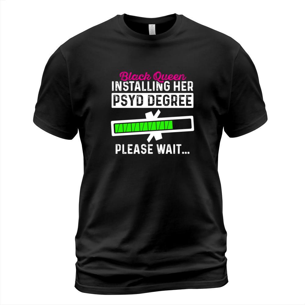 PsyD Doctor of Psychology Black Grad Doctorate Men's T-Shirt