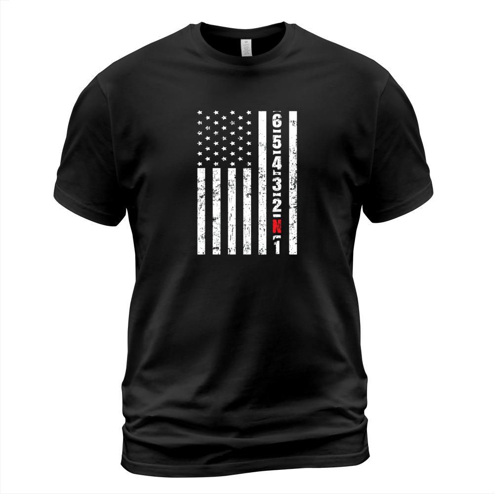 American Flag Motorcycle Sport Bike Gears T-Shirt for Bikers T-Shirt Unisex