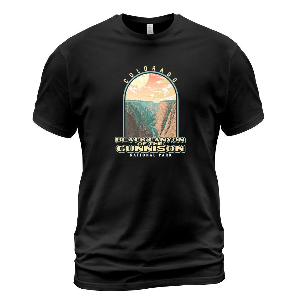 Black Canyon of the Gunnison Colorado Vintage WPA Style T-Shirt Unisex