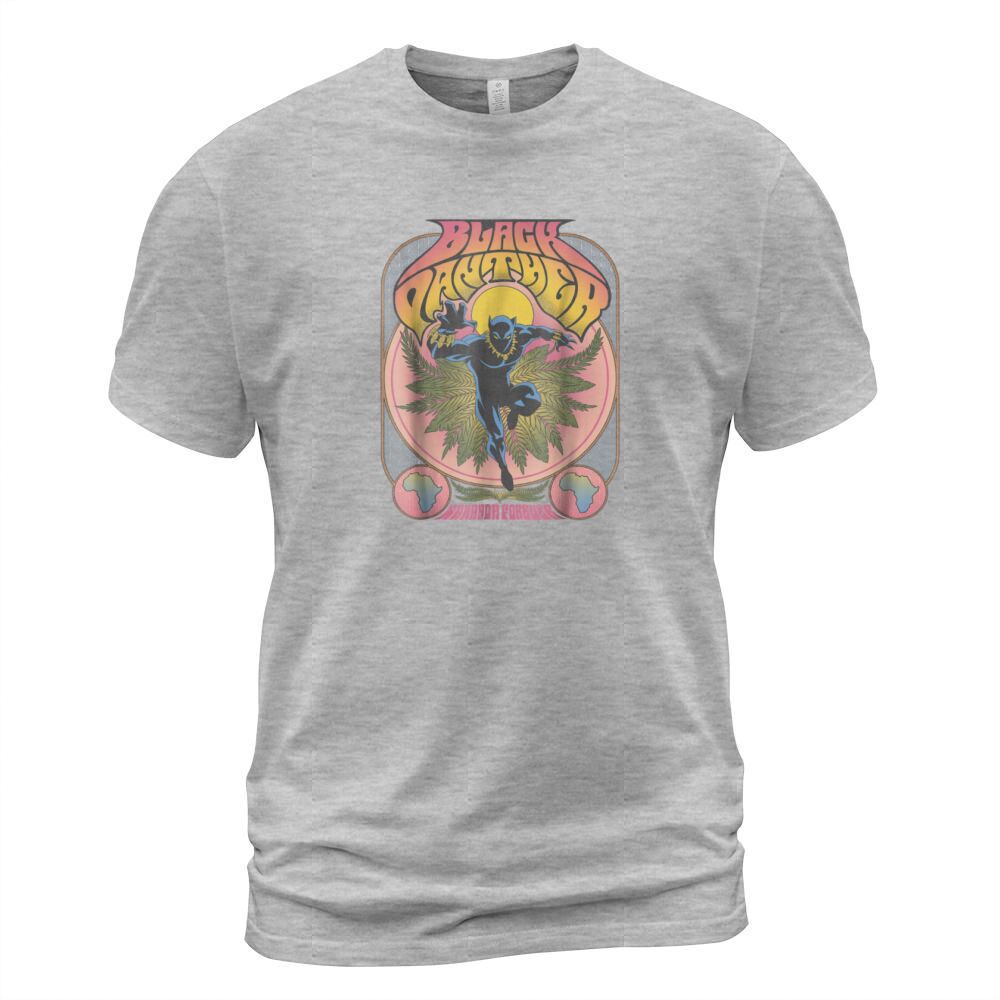Marvel Black Panther Vintage 70 s Poster Style Bla Men's T-Shirt