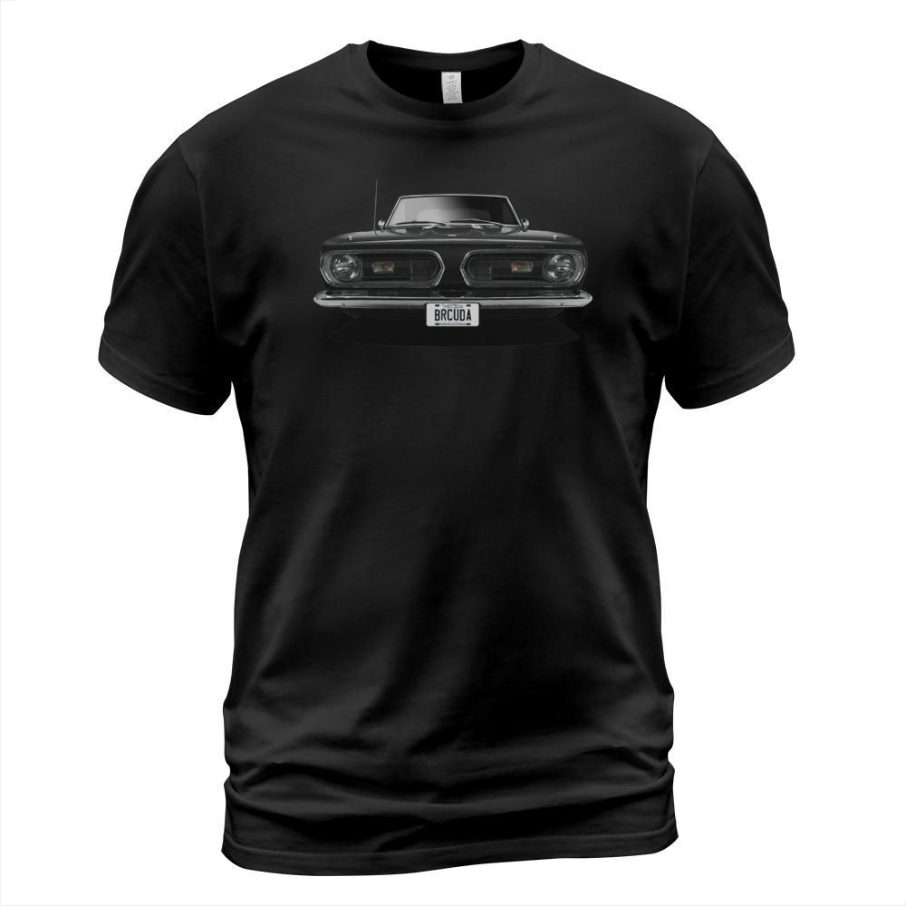 1968 Plymouth Cuda Front Black T-Shirt Unisex