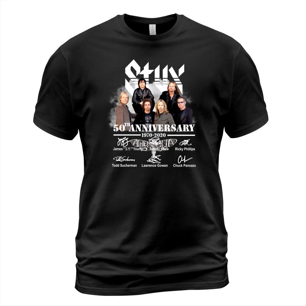 Styx 50th Anniversary 1970 2020 Signature T-Shirt Unisex