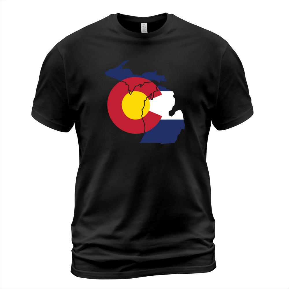 Michigan Colorado Funny Pride Flag Apparel T-Shirt Unisex