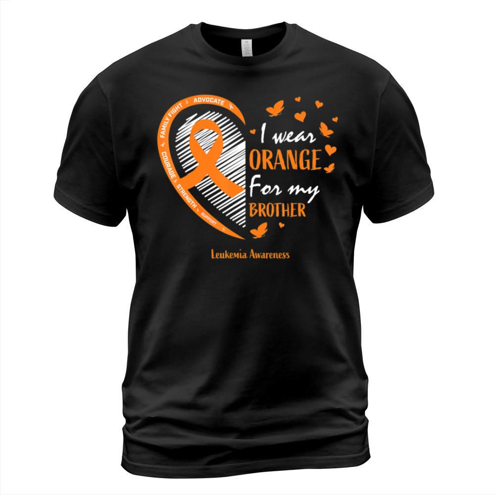 Men Women I Wear Orange For My Brother Leukemia Men's T-Shirt