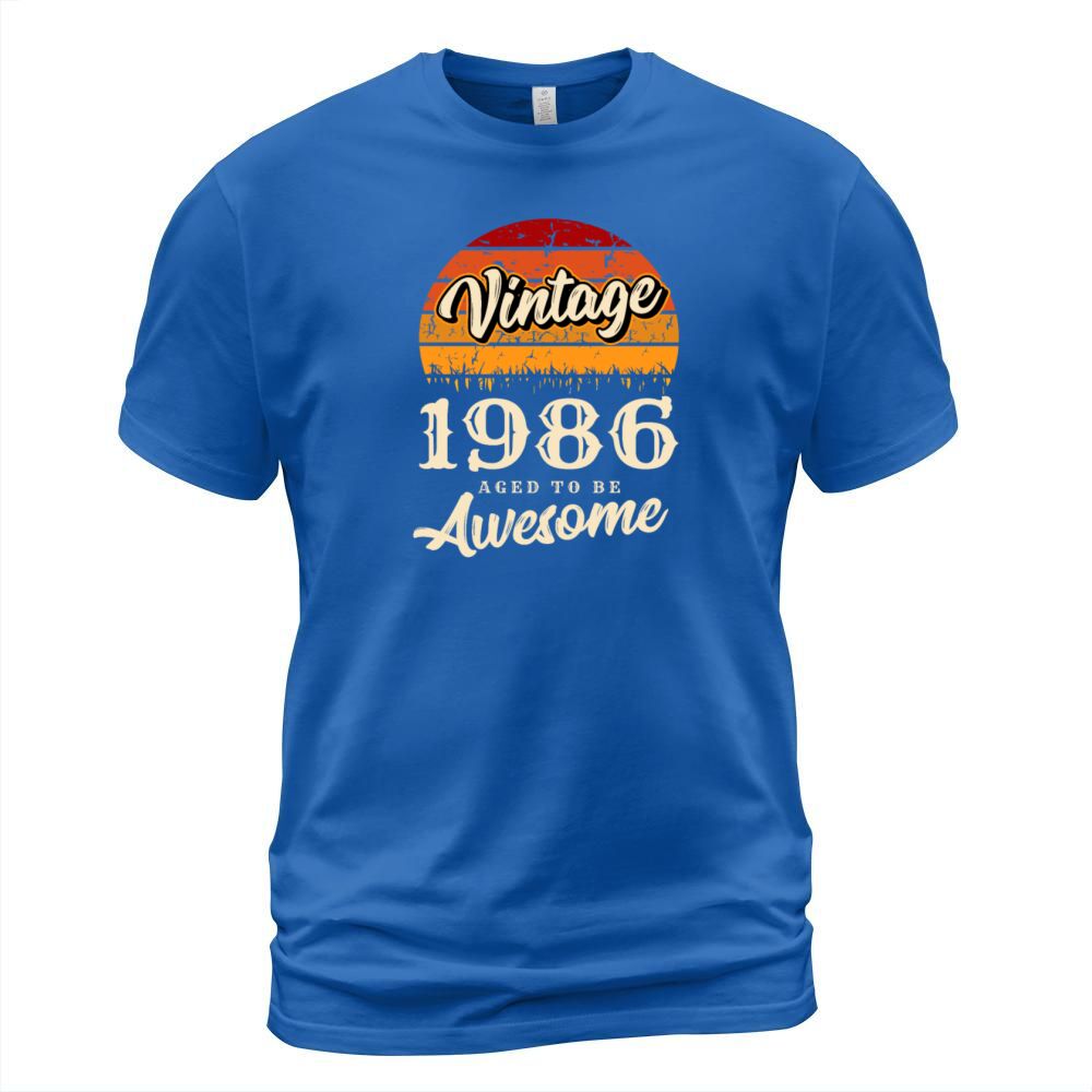 1986 Vintage born in Retro age Birthday gift idea Men's T-Shirt