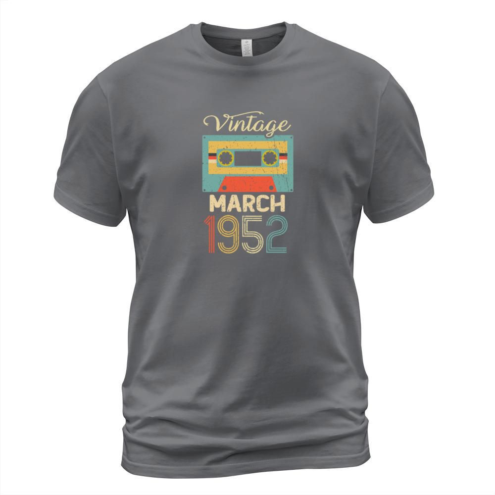 Vintage March 1952 70th Birthday 70 Year Gift T-Shirt Unisex