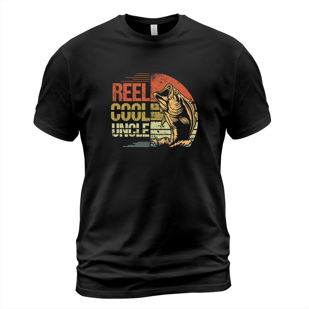 Reel Cool Uncle Fishing Sunset Father’s Day shirt T-Shirt Unisex