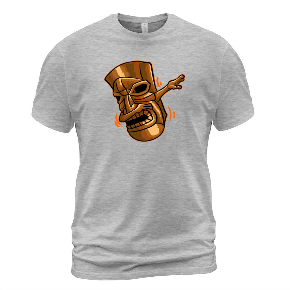 Dabbing Tiki T-Shirt Funny Hawaiian Luau Vacation Men's T-Shirt