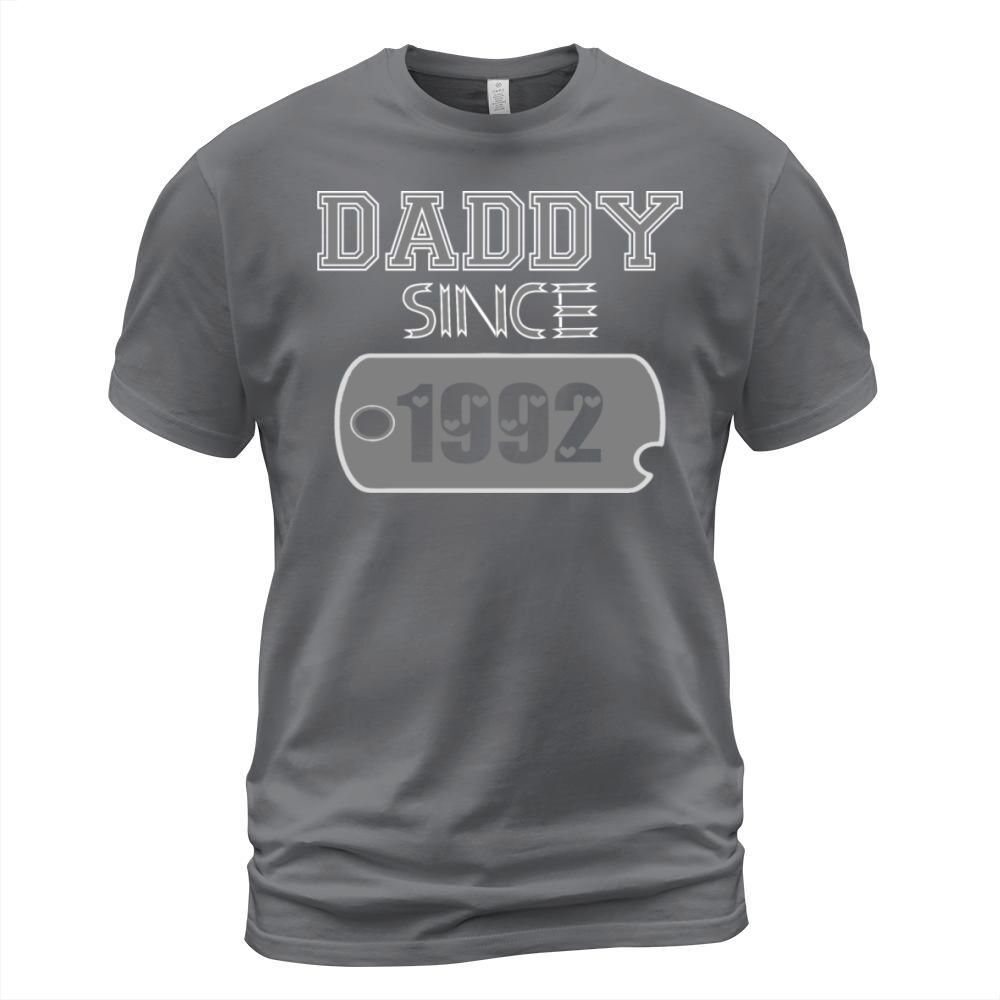 Daddy Since Tag 1992 Happy Fathers Day Men's T-Shirt