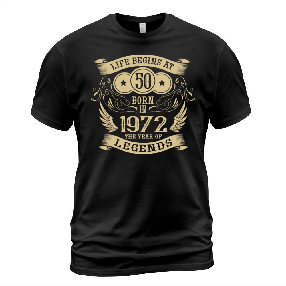 50th Birthday Gifts Vintage 1972 Birthday T-Shirt Unisex