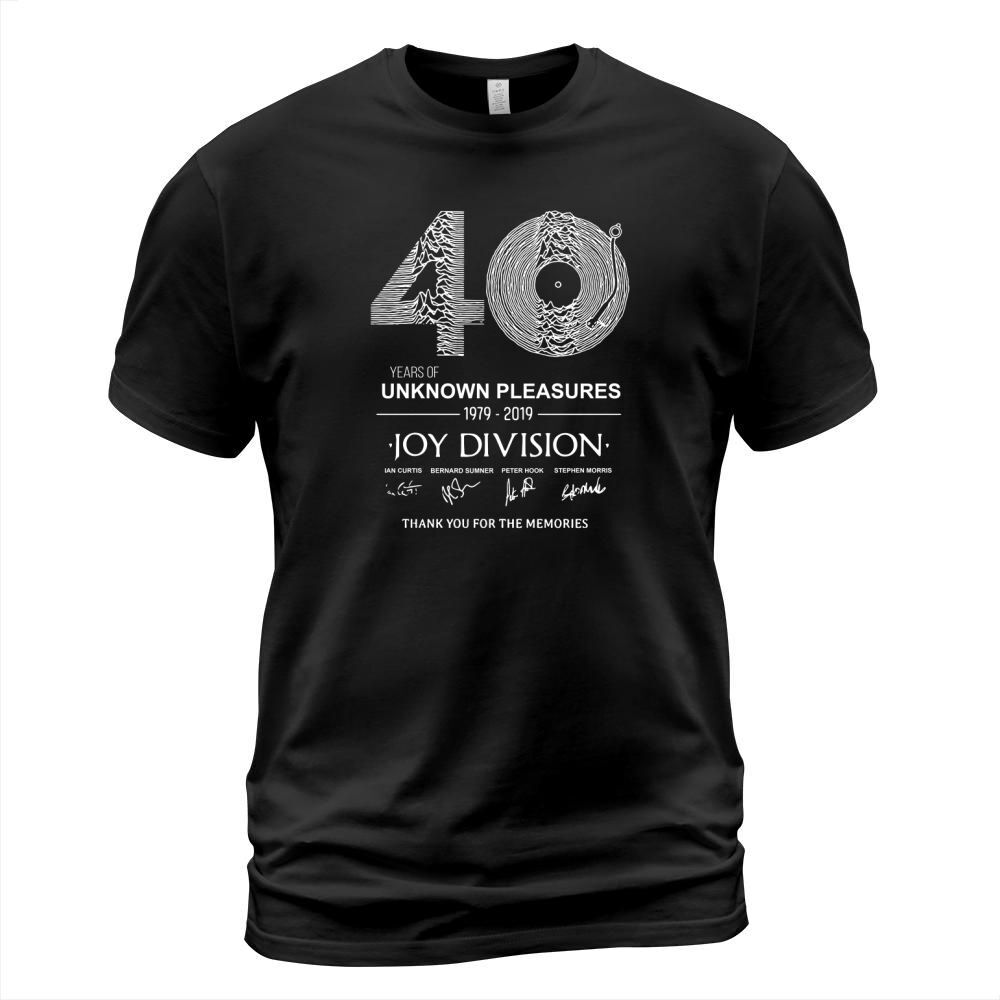 40 years of Unknown Pleasures 1979-2019 Joy Division signatures shirt T-Shirt Unisex