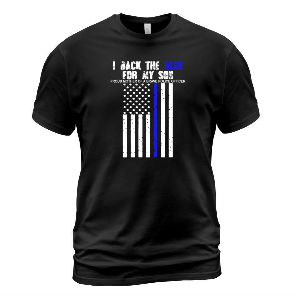 I Back The Blue For My Son Thin Line Mom T-Shirt Unisex