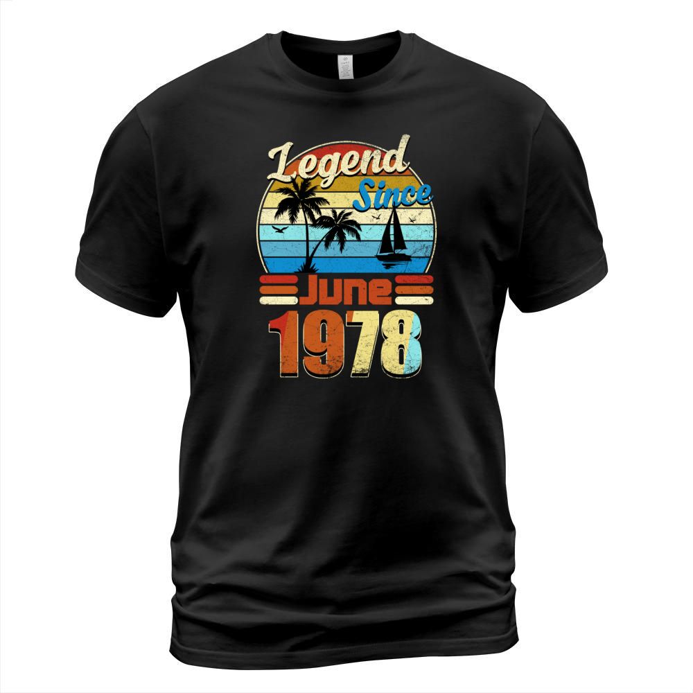 Legend Since June 1978 Retro Vintage Birthday Summer Gift 2020 T-Shirt Unisex