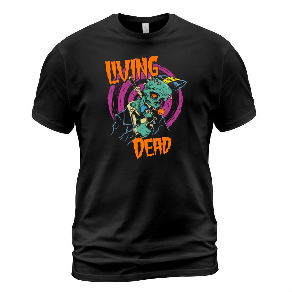 Horror Art The Living Zombie Psychobilly Punk Art Men's T-Shirt