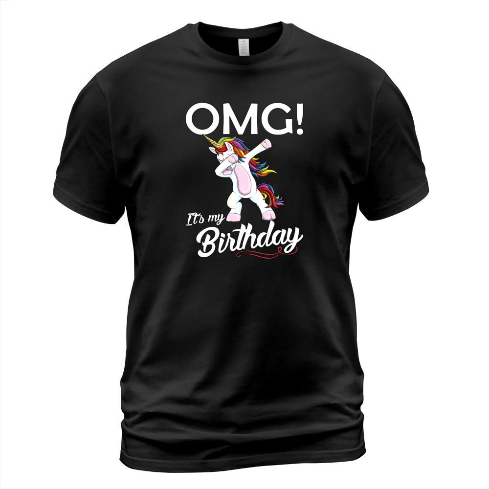 OMG Its My Birthday Unicorn Dabbing Dab Dance TShirt T-Shirt Unisex