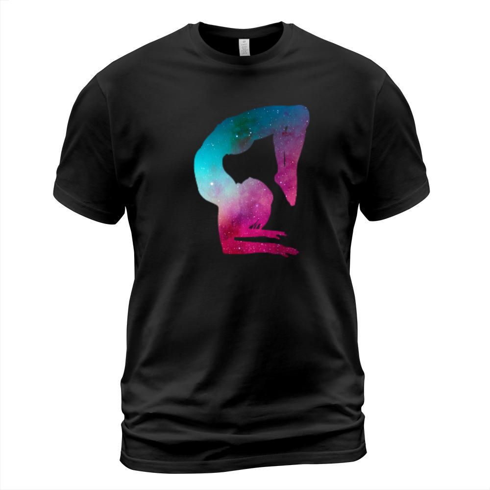 Multicolor Galaxy Space Gymnastics Handstand Yoga Men's T-Shirt