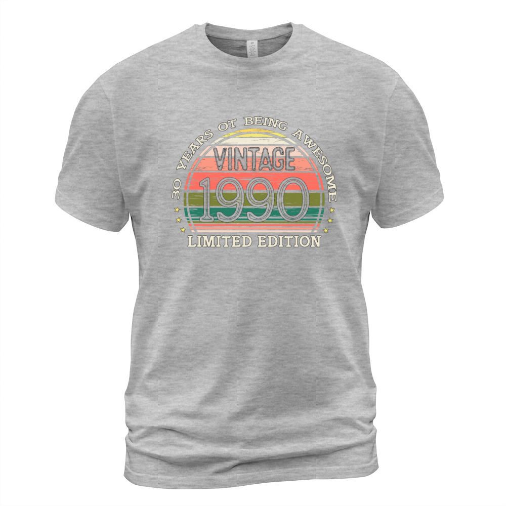 Vintage 31th Birthday Shirt Born In 1990 Gift Tee Men's T-Shirt