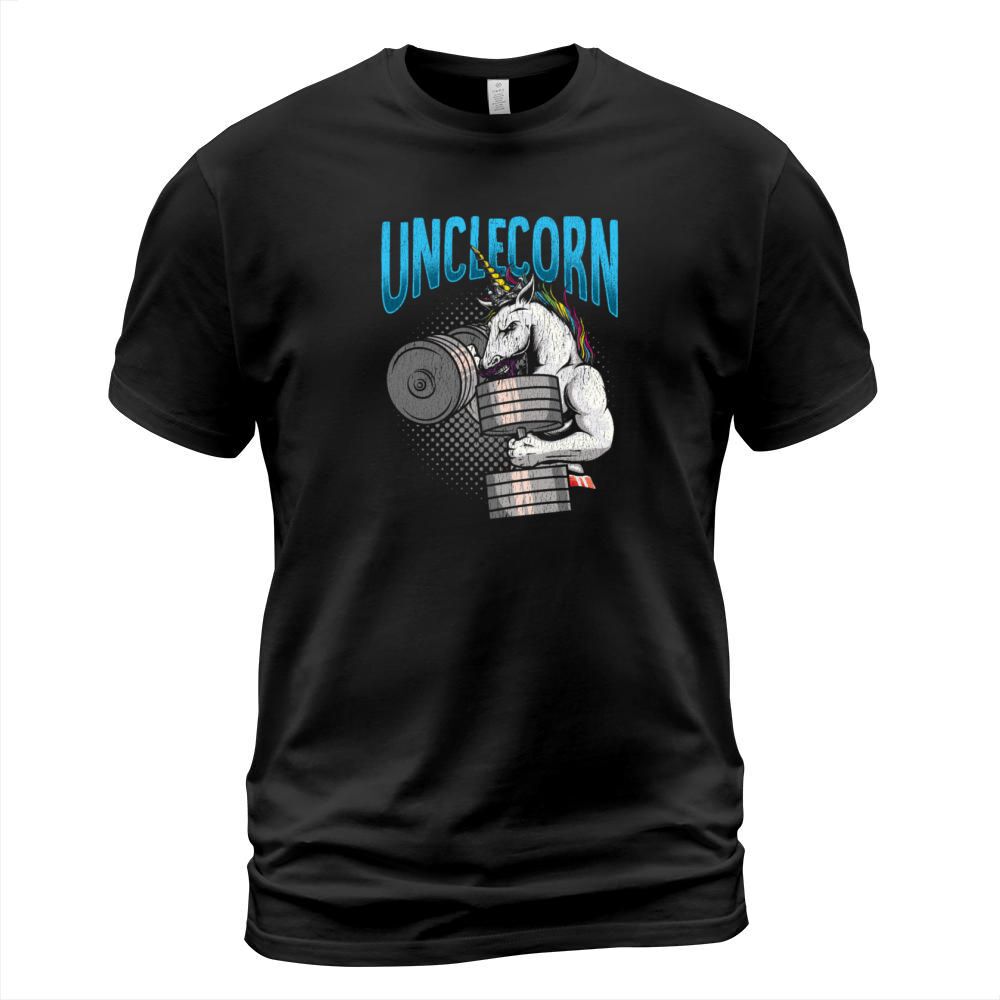 Cool Unicorn Uncle Weightlifting Gym Workout Men's T-Shirt