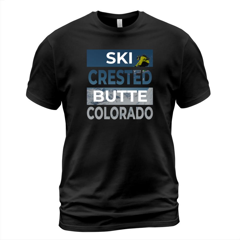 Crested Butte Colorado Ski Skiing Fan Winter Cool Men's T-Shirt