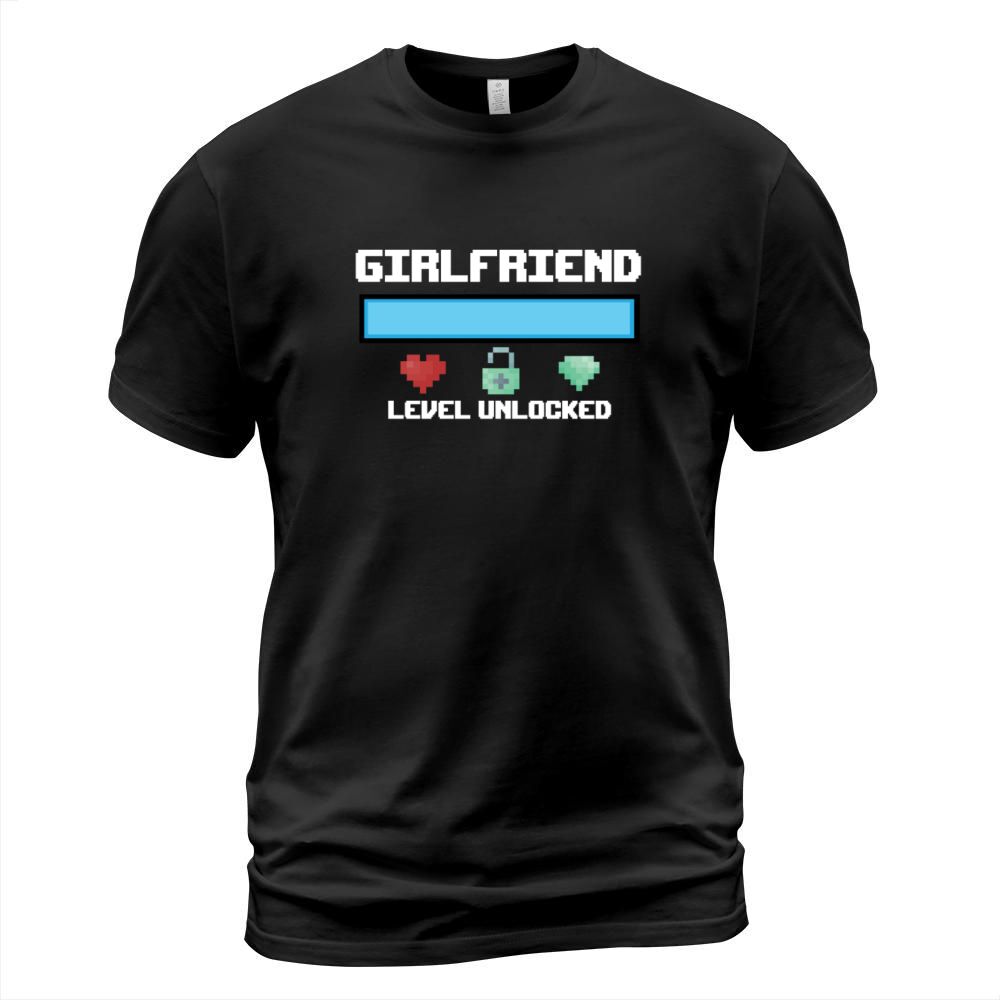 New Girlfriend Gift Girlfriend Level Unlocked Game T-Shirt Unisex
