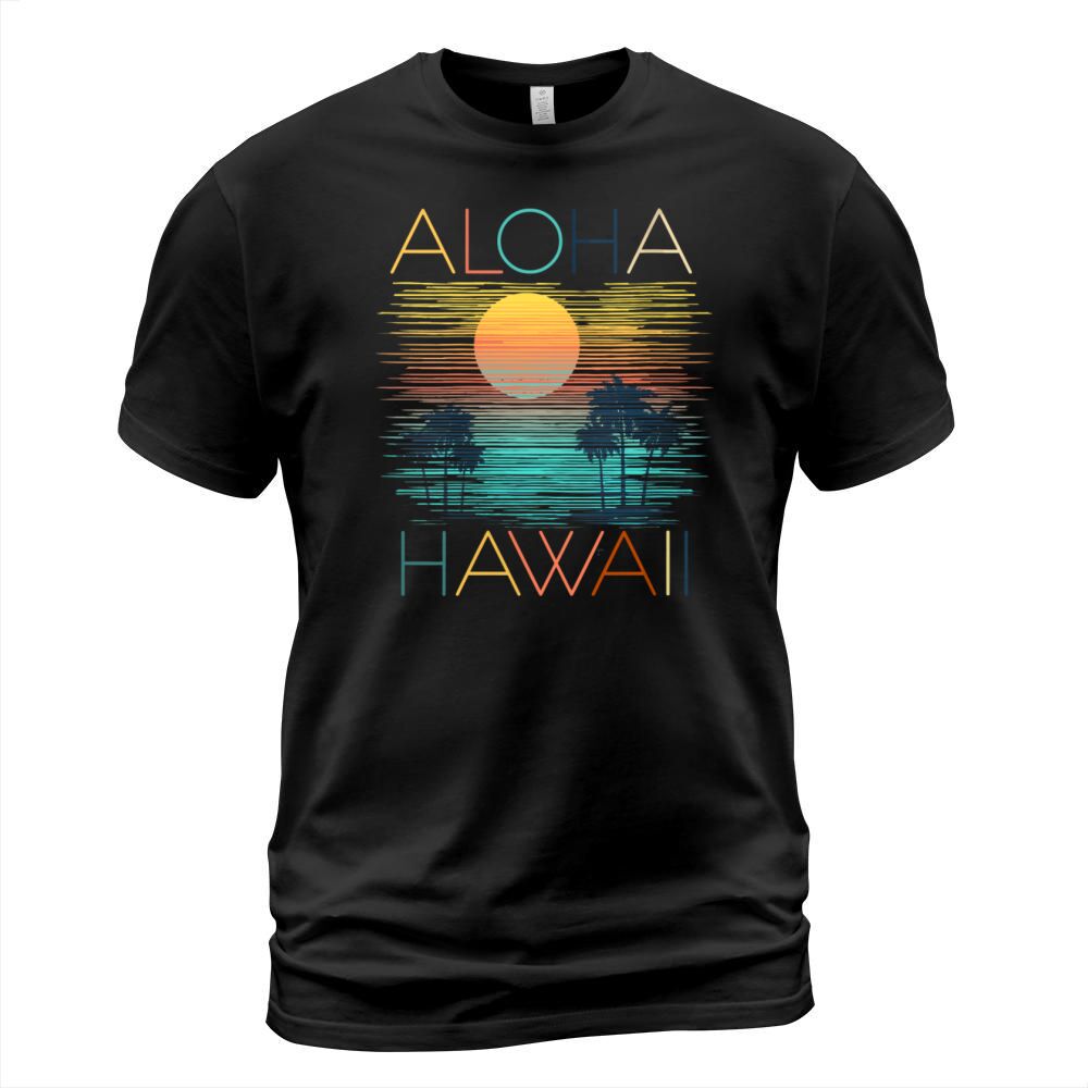 Vintage Aloha Hawaii Luau Hawaiian Tshirt Vacation Men's T-Shirt