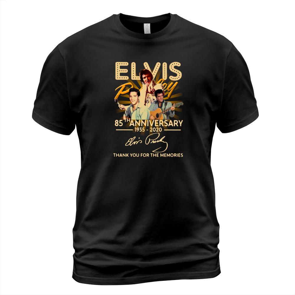 Elvis Presley 85th anniversary 1935   2020 signature thank you for the memories - Unisex Long Sleeve T-Shirt Unisex