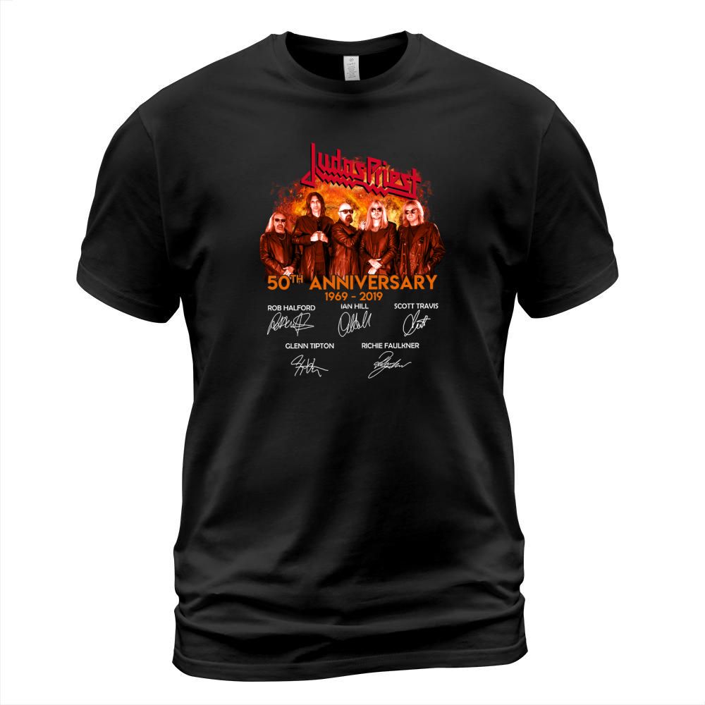 Judas Priest 50th anniversary 1969-2019 signatures shirt T-Shirt Unisex
