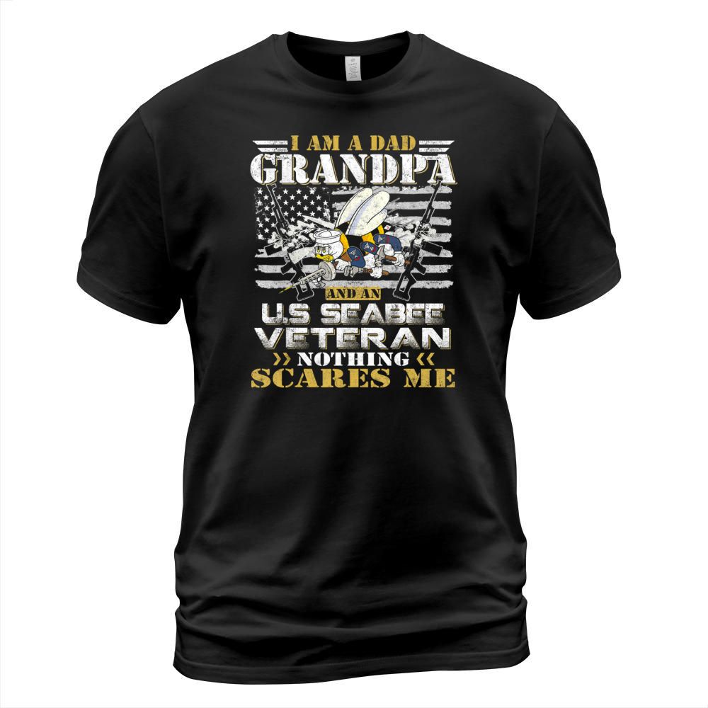 I Am a Dad Grandpa And An U.S Seabee Veteran T-Shirt T-Shirt Unisex