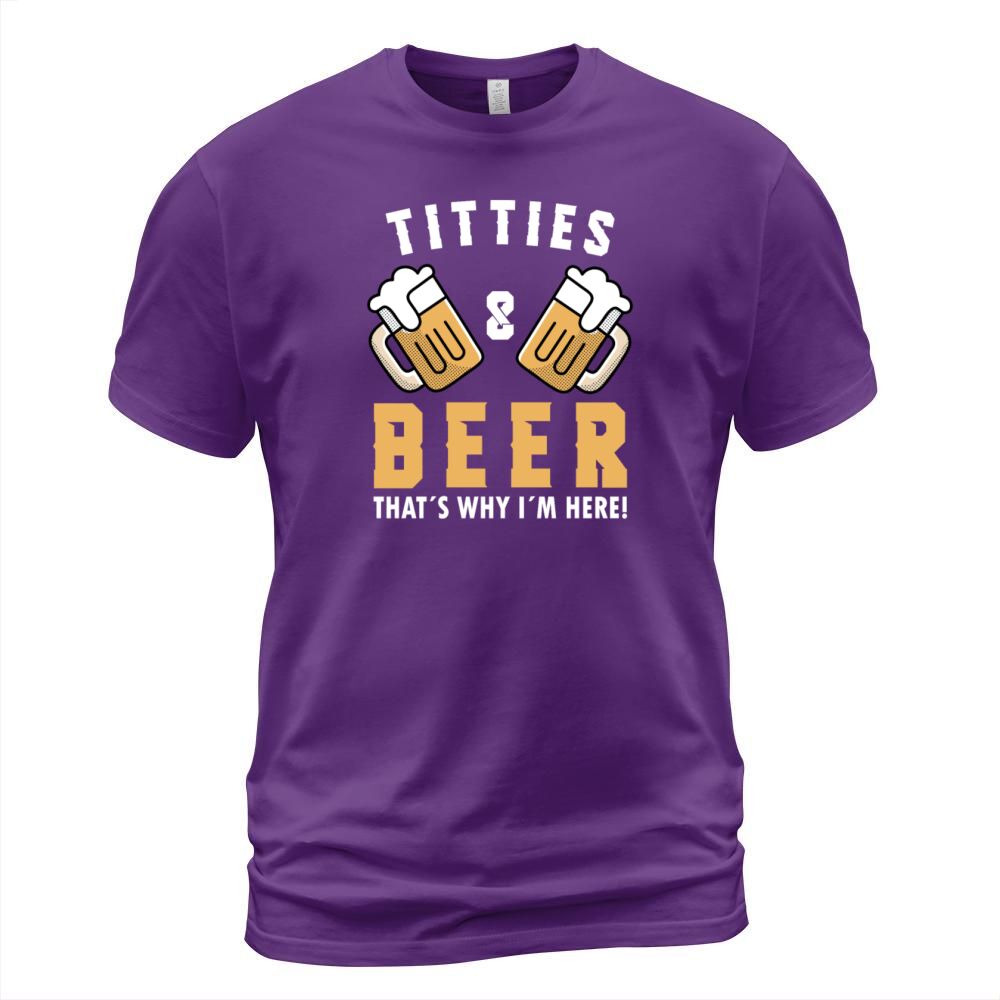 Titties And Beer Funny Beer Lover Gift Idea Party Men's T-Shirt