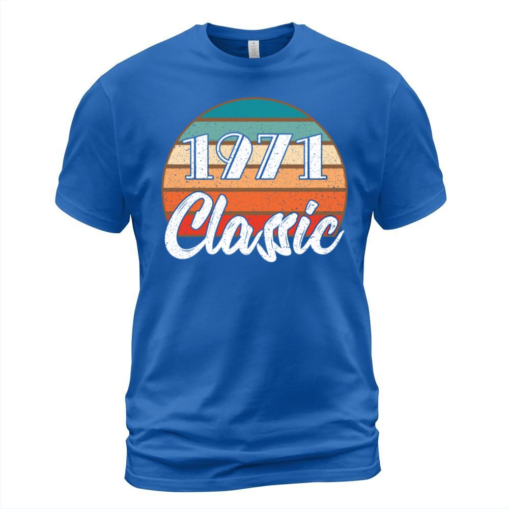 Anniversary Birthday 1971 Classic Colors Design Men's T-Shirt